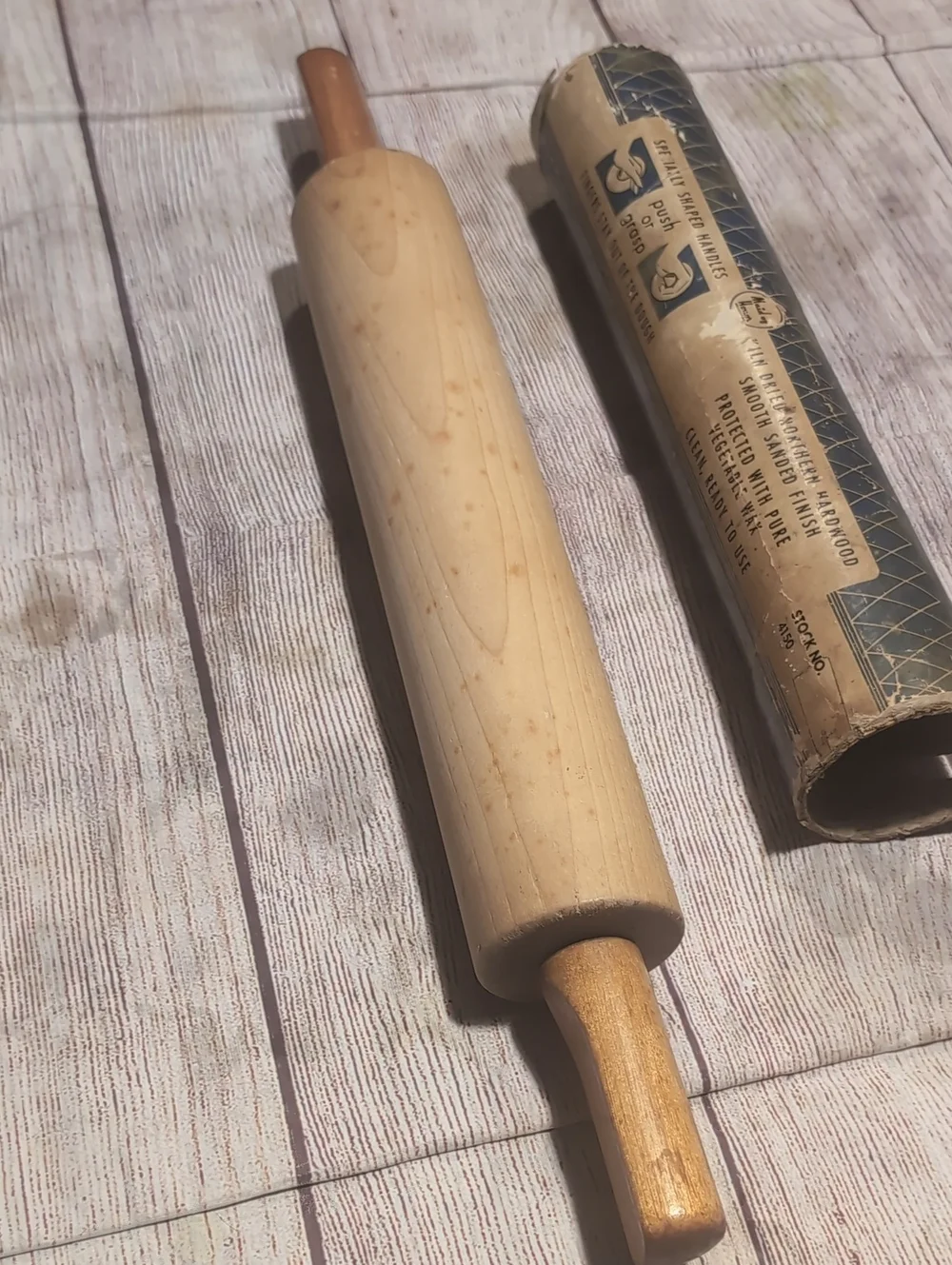 Maid Of Honor Vintage Ball Bearing Rolling Pin Sears Roebuck Circa 1930's